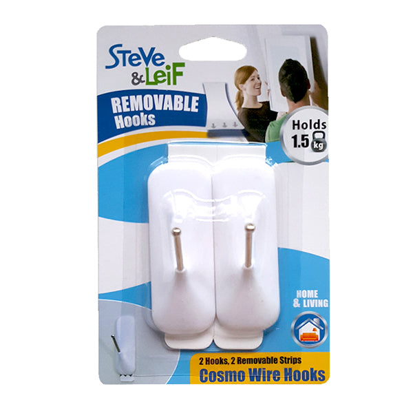 S&L SL-H2009 COSMO METAL HOOK 2PCS (MEDIUM) <br> ទំពក់ព្យួរ - Home-Fix Cambodia