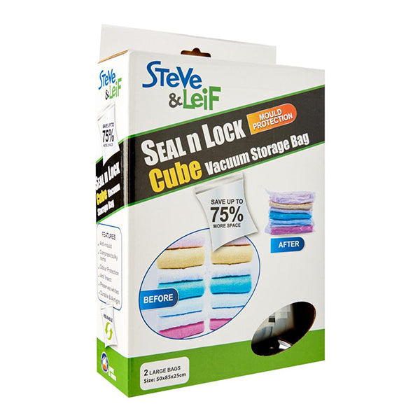 S&L SL-5208 VACUUM CUBE STORAGE BAG (110X100X44CM) 1PC <br> ážáž„់ដាក់សំលៀកបំពាក់ - Home-Fix Cambodia