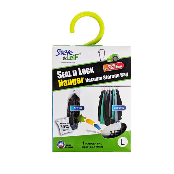S&L SL-5206 HANGER VACUUM STORAGE BAG (105X70CM) 1PC <br> ážáž„់ដាក់សំលៀកបំពាក់ព្យួរ - Home-Fix Cambodia