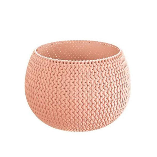 S&L DKSP290 SPLOFY BOWL BASKET WAVE POT-PEACH-488U