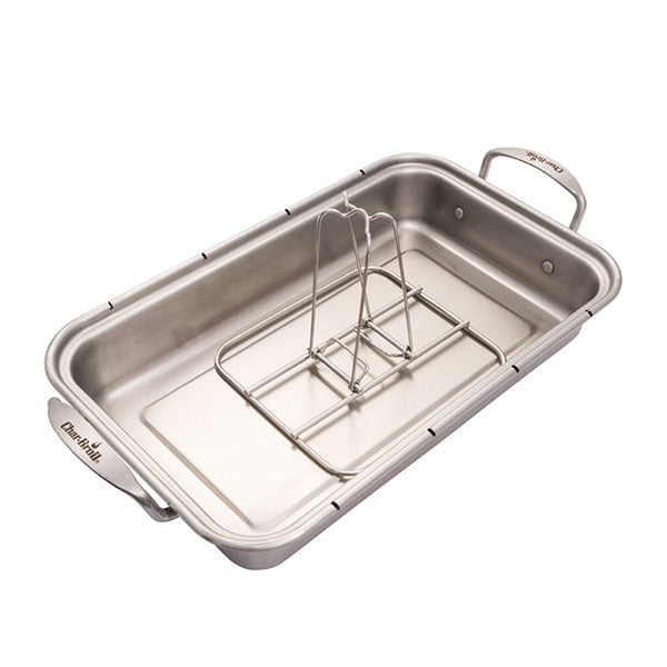 CHAR-BROIL SL-CB7059 GRILL + FOLDING BEER CAN CHICKEN ROASTING RACK