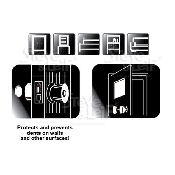 DOOR KNOB BUMPER MEDIUM (6PCS)<br>ប្រដាប់ទប់ទ្វា - Home-Fix Cambodia