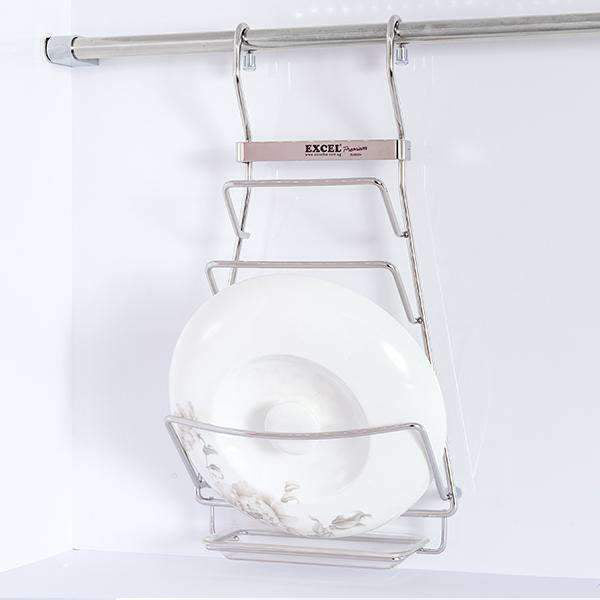 EXCEL EKWR0012-SUS304-L400MM ITALIAN SERIES SUS304 WOKPAN COVER LID<br>ធ្នើរសម្រាប់ដាក់គម្របឆ្នាំង - Home-Fix Cambodia