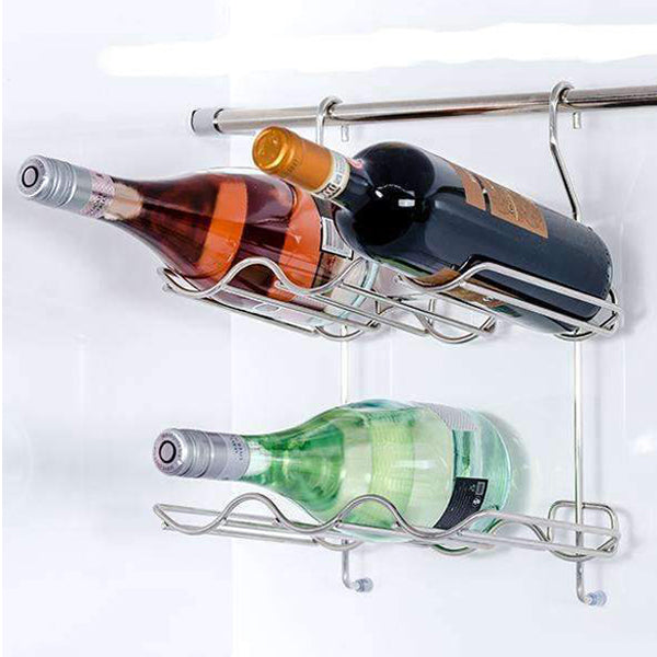 EXCEL EKWR0005-SUS304-L400MM ITALIAN SERIES SUS304 WIRE RACKS W/HANGING<br>ធ្នើរសម្រាប់ដាក់ដបស្រា - Home-Fix Cambodia