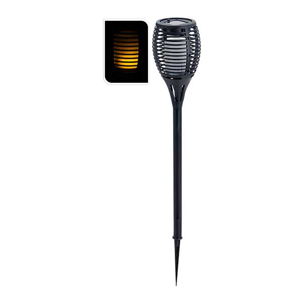 KOOPMAN 512000360 SOLAR TORCH YELLOW LED REAL FLAME RECHARGEABLE BATTERY<br>អំពូលអិលអ៊ីឌីប្រើប្រាស់ពន្លឺព្រះអាទិត្យ - Home-Fix Cambodia