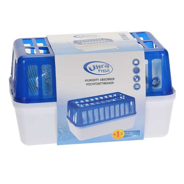 KOOPMAN 760000070 DEHUMIDIFIER 2L, INCLUDING 1 REFILL 1200G BLUE<br>ឧបករណ៏ស្រូបសំណើម - Home-Fix Cambodia