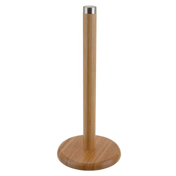 KOOPMAN 784200490 KITCHEN ROLL HOLDER, BAMBOO<br>ឈើឫស្សីសម្រាប់ដាក់ក្រដាសជូតដៃ