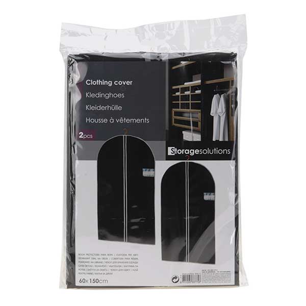 KOOPMAN 529000620 DRESS COVER SET OF 2 60X150CM<br>ឈុážážáž„់សម្រាប់ដាក់រ៉ូប មាន2/ឈុáž,60X150សង់ទីម៉ែážáŸ’ážš - Home-Fix Cambodia