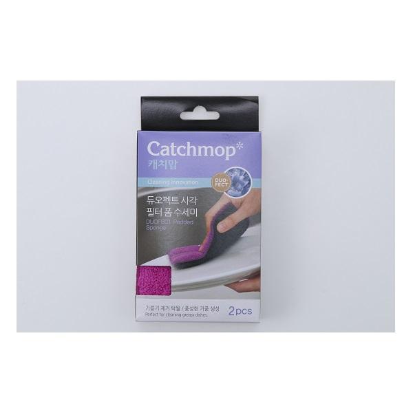 CATCHMOP 16228 PADDED SPONGE WITH FILTER FOAM 2PCS<br>អេប៉ុងសម្អាតសំភារៈ (មាន 2/កញ្ចប់) - Home-Fix Cambodia