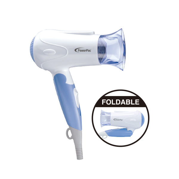 POWERPAC PPH1200 HAIR DRYER 1200W<br>ម៉ាស៊ីនផ្លុំសក់ 1200 វ៉ា់ត់<br>吹风机,1200瓦特 - Home-Fix Cambodia