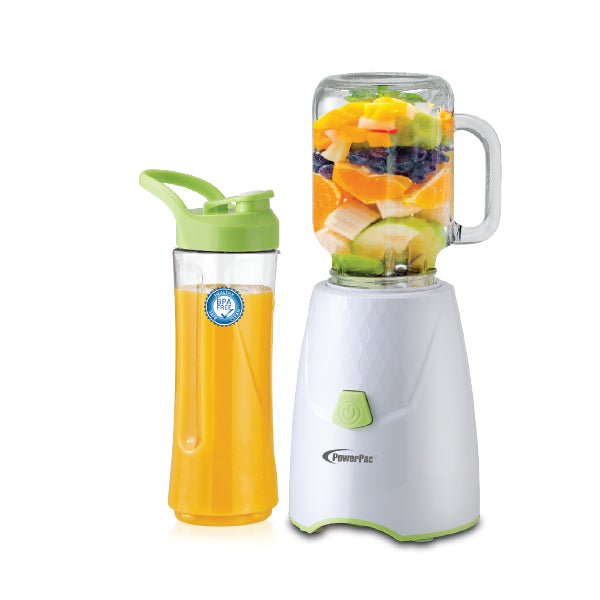 POWERPAC PPBL700 PERSONAL BLENDER W/JAR<br>កែវម៉ាស៊ីនទឹកក្រឡុក<br>自用电动搅拌机, 罐 - Home-Fix Cambodia