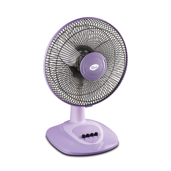 POWERPAC MC303 MY CHOICE 12 INCH TABLE FAN PURPLE<br>កង្ហារលើតុ 12 អ៊ីញ ពណ៌ស្វាយ - Home-Fix Cambodia