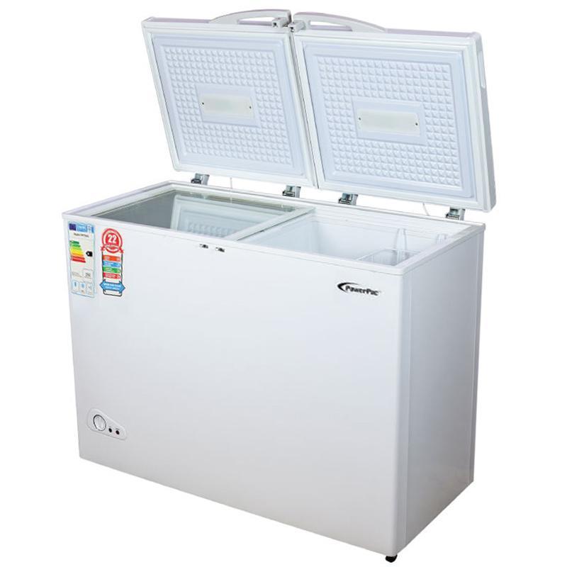 POWERPAC PPFZ280 2 DOOR CHEST FREEZER, CHILLER & FREEZER 280L