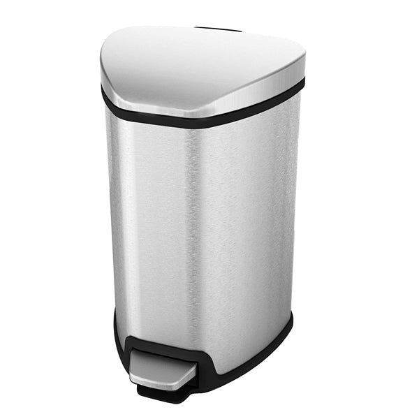 EKO 9209MT-5L GRACE STEP BIN 5L S-STEEL <br> ធុងសំរាម 5 លីត្រ ពណ៍អ៊ីណុក - Home-Fix Cambodia
