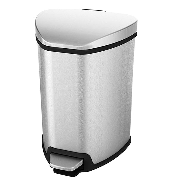 EKO 9209MT-9L GRACE STEP BIN 9L S-STEEL <br> ធុងសំរាម 9 លីត្រ ពណ៍អ៊ីណុក - Home-Fix Cambodia