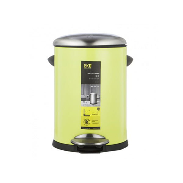 EKO 9217MP-LI-8L BELLE DELUXE BIN 8L LIME <br> ធុងសំរាម 8 លីត្រ - Home-Fix Cambodia