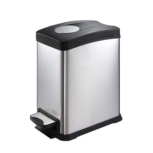 EKO 9228MT-12L REJUICE STEP BIN 12L S-STEEL <br> ធុងសំរាម 12 លីត្រ ពណ៌អ៊ីណុក - Home-Fix Cambodia