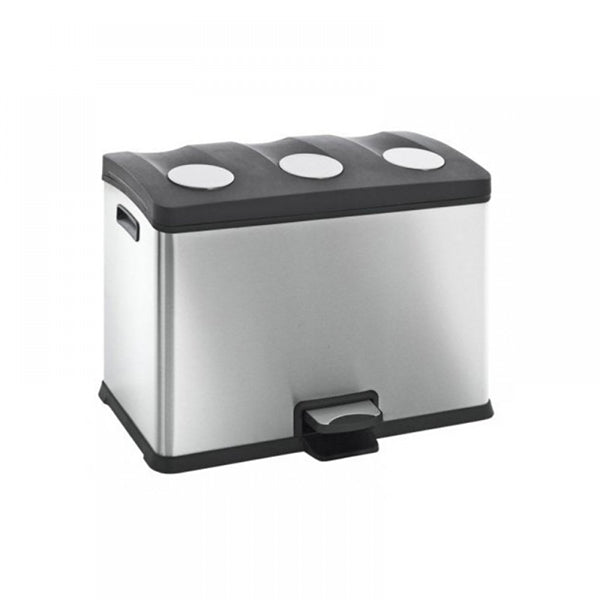 EKO 9228MT-36L REJUICE STEP BIN 36L S-STEEL <br> ធុងសំរាម 36 លីត្រ ពណ៌អ៊ីណុក - Home-Fix Cambodia
