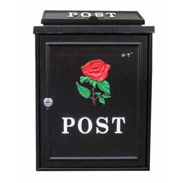 YW HC-001G VINTAGE MAILBOX (ROSE)<br>ប្រអប់សំបុត្ររូបផ្កាកូឡាប - Home-Fix Cambodia