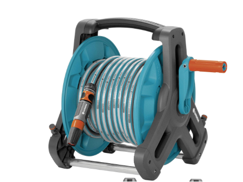 GARDENA WALL FIXED HOSE REEL SET -20m + FITTINGS - Home-Fix Cambodia