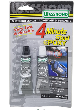WESSBOND 4 MINUTES STEEL EPOXY 2OZ - Home-Fix Cambodia