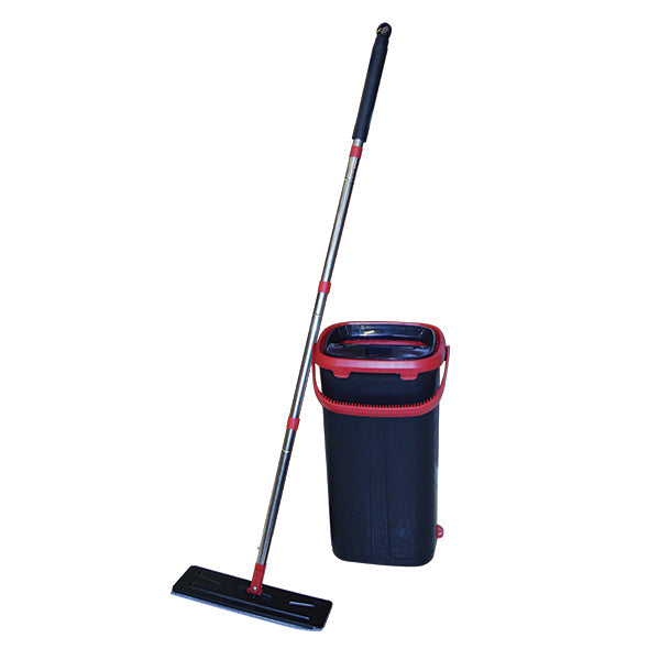 YW LJI-001-BLK SCRAPE BUCKET FLAT MOP - BLACK<br>ម៉មសំរាប់ជូតឥដ្ឋ / ពណ៍ខ្មៅ