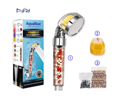 AQUABLUE SHOWER HEAD FILTER VITAMIN C - ក្បាលផ្កាឈូក