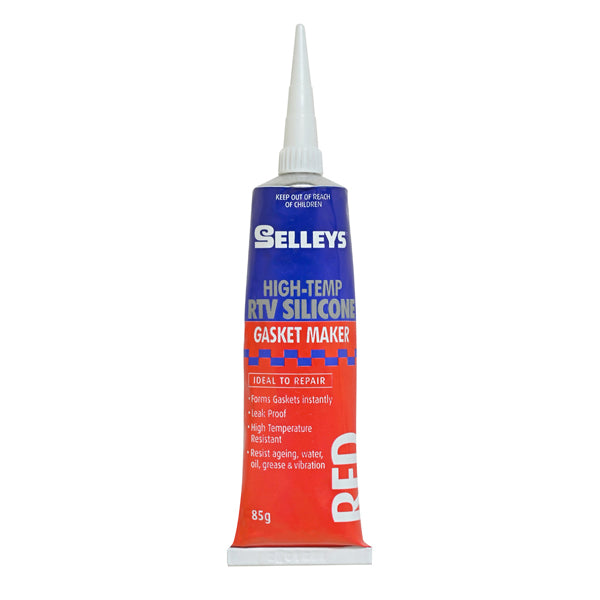 SELLEYS RVT SILICONE GASKET MAKER 85G (RED) - កាវបិទ