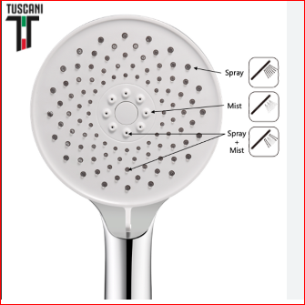 TUSCANI R22 HAND SHOWER - ក្បាលផ្កាឈូក - Home-Fix Cambodia