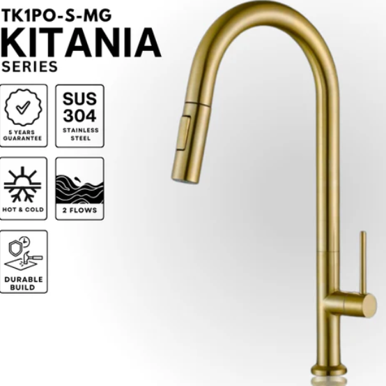 homefix-tuscani-tk1po-s-mg-kitchen-mixer-pull-out-kitana-series-matt-gold