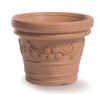 PROSPERLAST DBDE30-R736 DECORA FLOWER POT DECORATED WITH FLORAL MOTIFS (300X235MM) - ផើងផ្កា