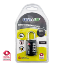 STEVE & LEIF SL-7403 METAL SHACKLE TSA LUGGAGE COMBINATION LOCK (BLACK/BLUE) - សោរចាក់វ៉ាលី