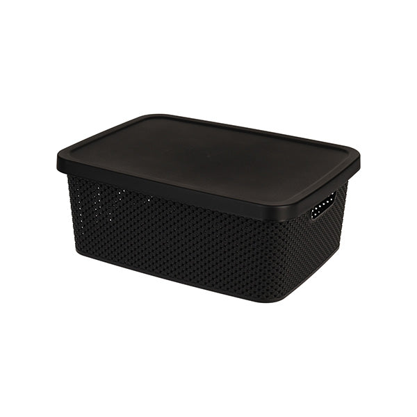 STORAGE SOLUTIONS 027100160 STORAGE BOX W/LID 13L 2ASS - Home-Fix Cambodia