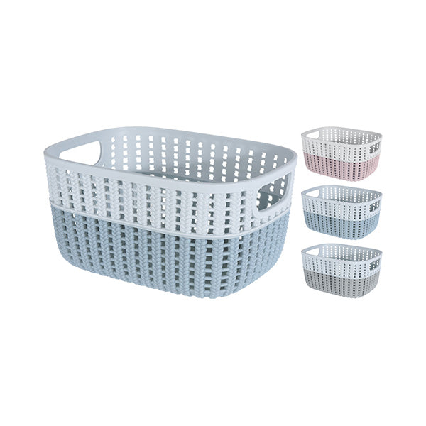 STORAGE SOLUTIONS 030000500 BASKET PP DUOTONE 3ASS CLRS - Home-Fix Cambodia