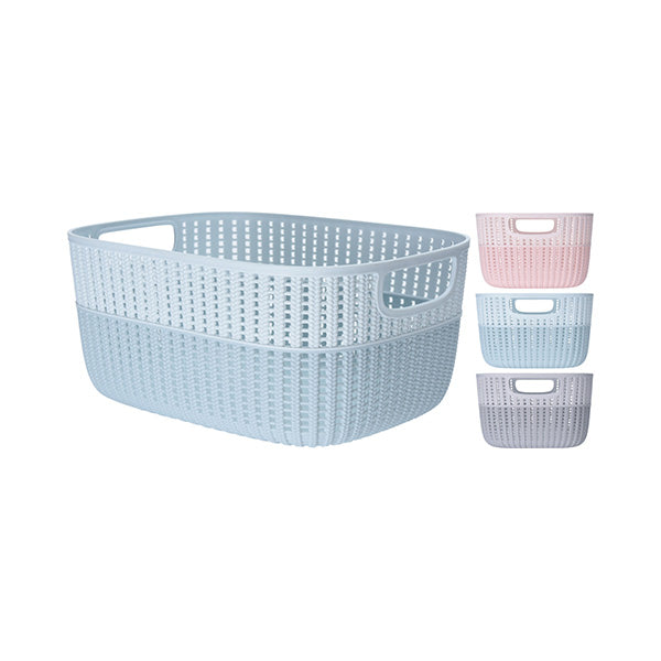 STORAGE SOLUTIONS 030000520 BASKET PP DUOTONE 3ASS CLRS - Home-Fix Cambodia