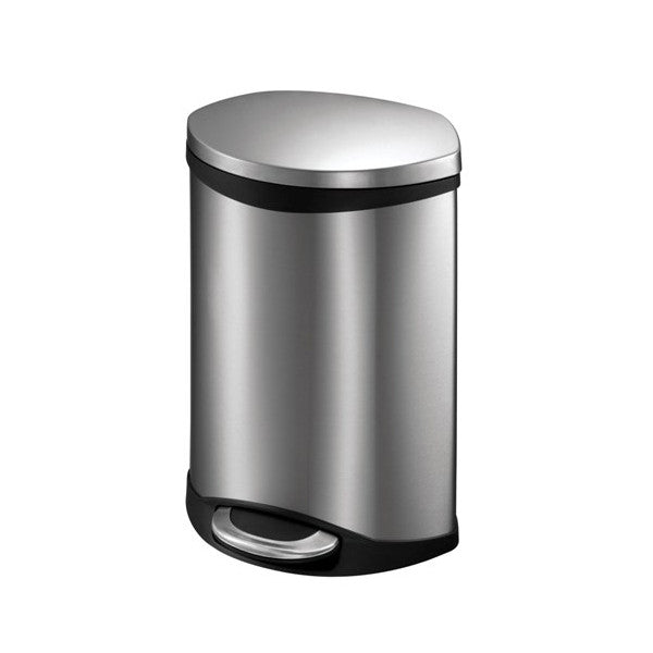 EKO EK9218MT-10L SEMI-ROUND S/STEEL BIN <br> ធុងសំរាមអ៊ីណុក 10 លីត្រ - Home-Fix Cambodia