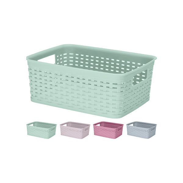 STORAGE SOLUTIONS 101000460 STORAGE BASKET 4ASS CLR - Home-Fix Cambodia