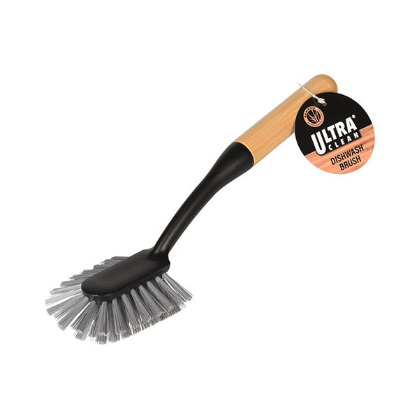 ULTRA CLEAN 123000170 DISHWASH BRUSH PP W/BAMBOO - Home-Fix Cambodia