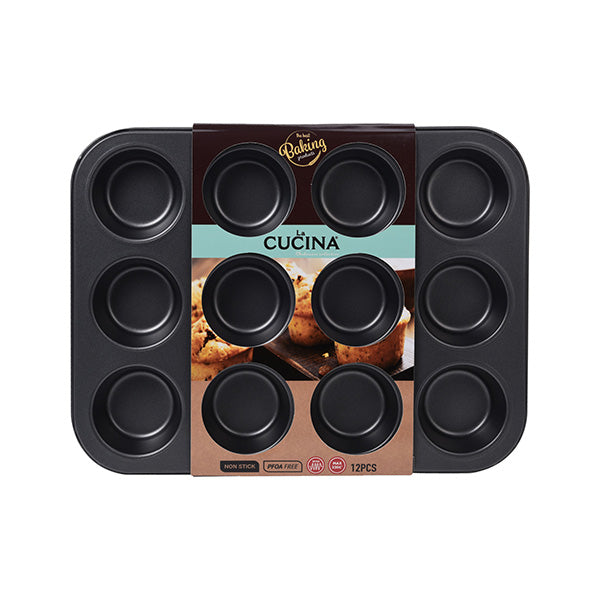 LA CUCINA 170112420 MUFFIN FORM FOR 12 MUFFINS - Home-Fix Cambodia