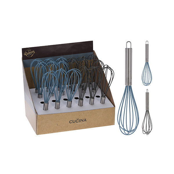 LA CUCINA 170481220 WHISK SILICONE 26CM 2ASS CLR - Home-Fix Cambodia