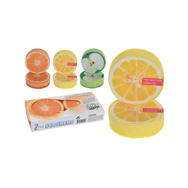 ULTRA CLEAN 488000030 SPONGE ROUND SET OF 2PCS AROMA - Home-Fix Cambodia