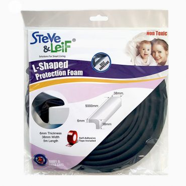 S&L SL-9215 FOAM EDGE PROTECTOR BLACK 5M (38MMX6MM) <br> ជ័រទន់បិទការពារជ្រុងតុ - Home-Fix Cambodia
