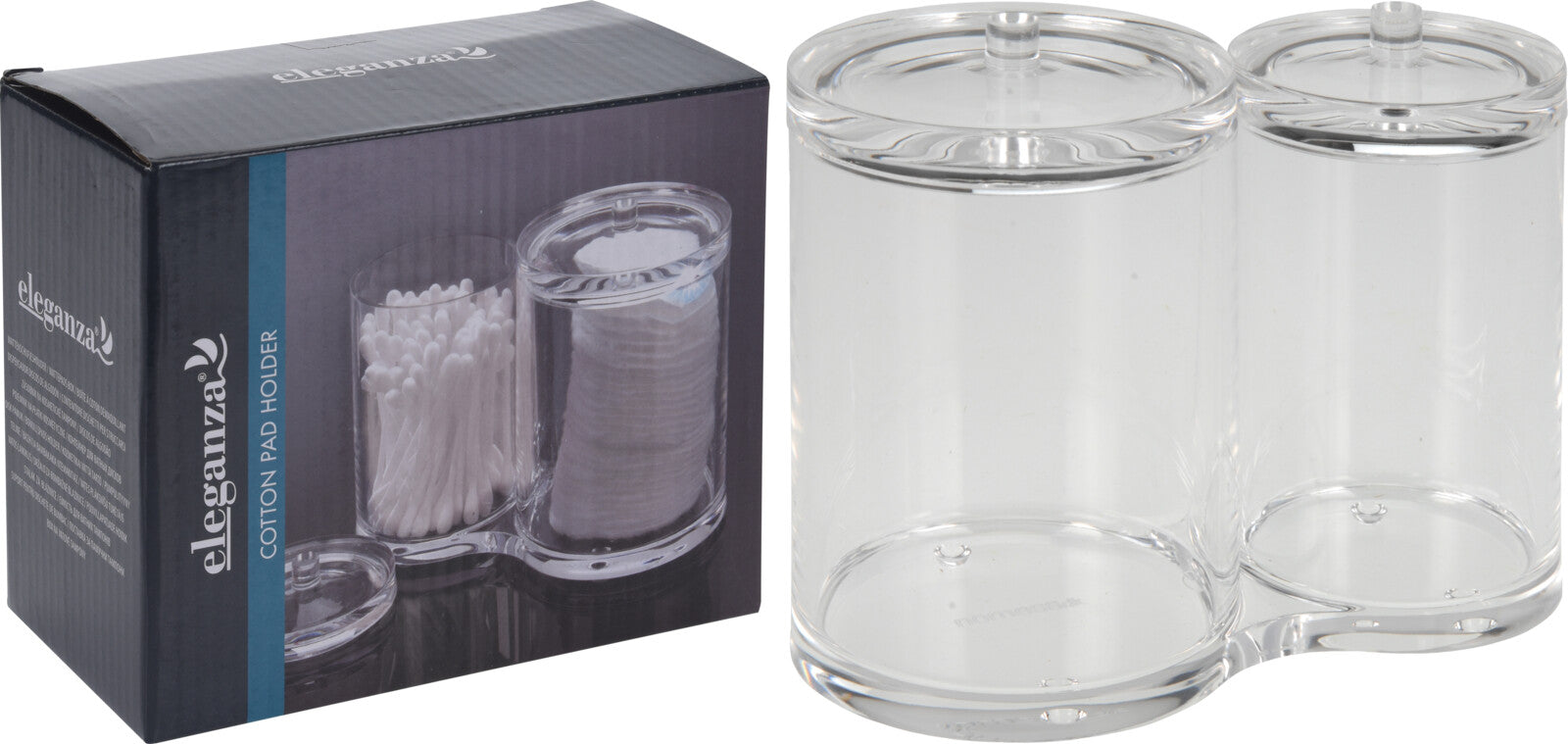 KOOPMAN 529001930 COTTON PAD HOLDER TRANSPARENT - Home-Fix Cambodia