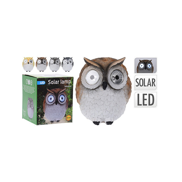 PROGARDEN 795201530 SOLAR LIGHT OWL 4ASS CLR - Home-Fix Cambodia