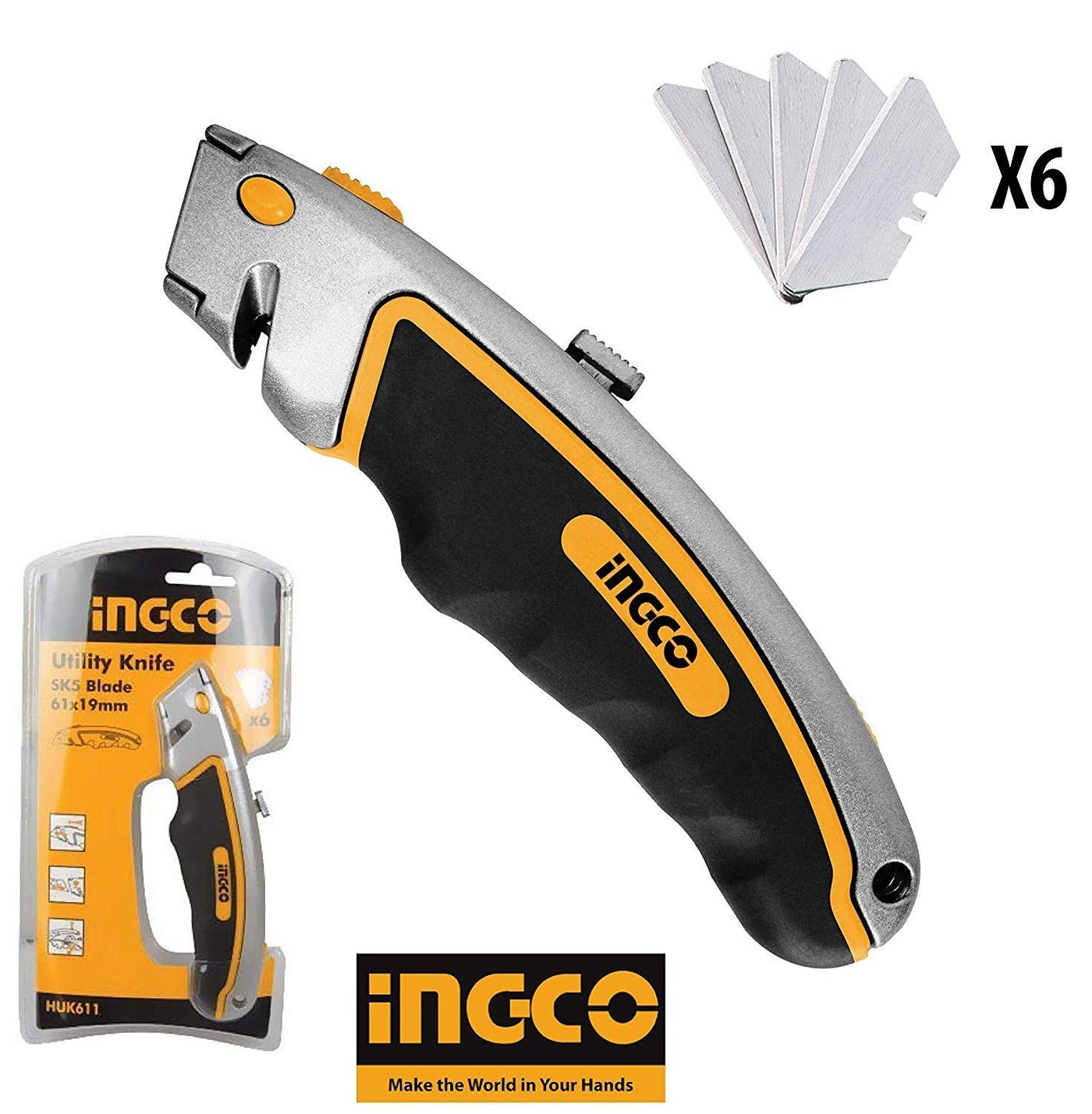 INGCO HUK611 UTILITY KNIFE