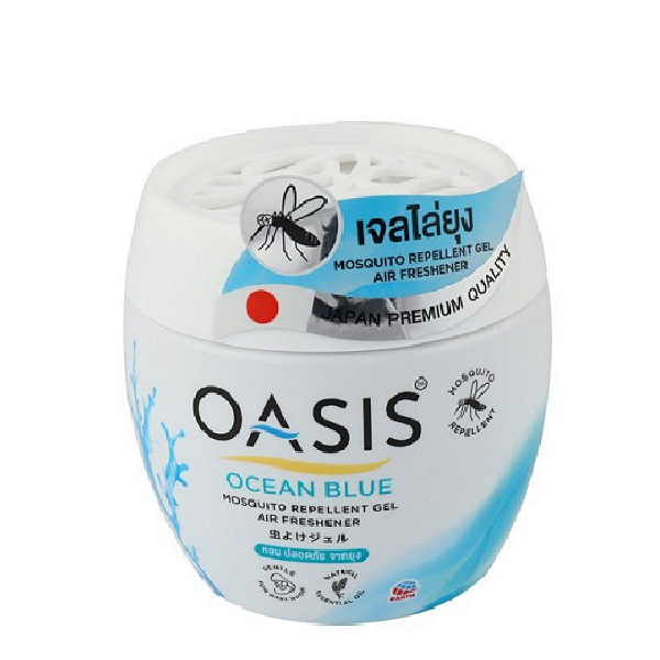 OASIS MOSQUITO REPELLENT GEL AIR FRESHENER 180G (OCEAN BLUE)<br>ជែលក្រអូបបណ្ដេញមូស - Home-Fix Cambodia