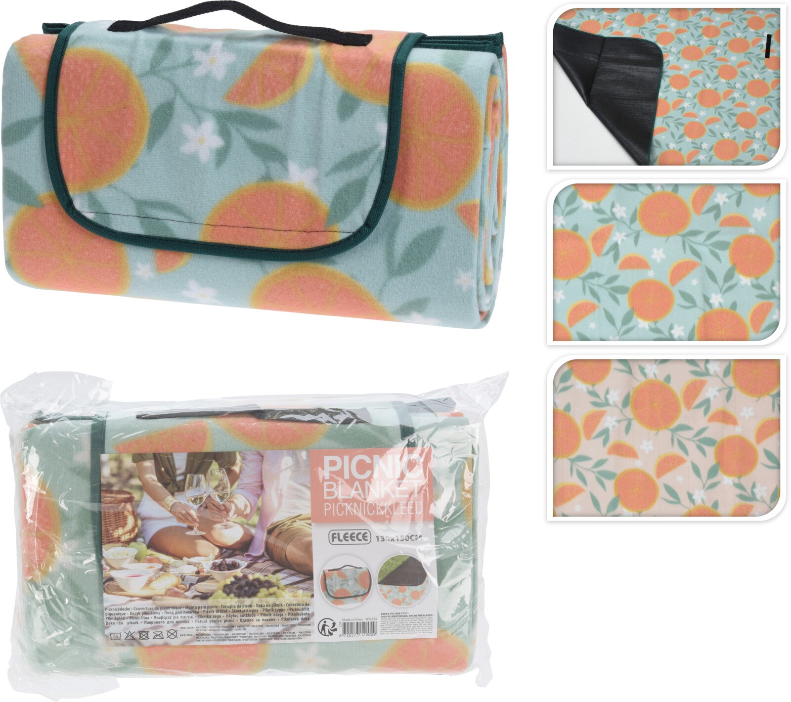 KOOPMAN C34100100 PICNIC BLANKET 130X150CM FRUIT - Home-Fix Cambodia