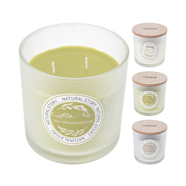 KOOPMAN CC5055060 CANDLE IN GLASS JAR 3ASS - Home-Fix Cambodia