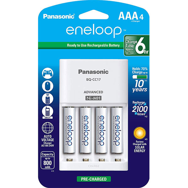 PANASONIC RECHARGEABLE ENELOOP CHARGER (AA/4PCS) - Home-Fix Cambodia