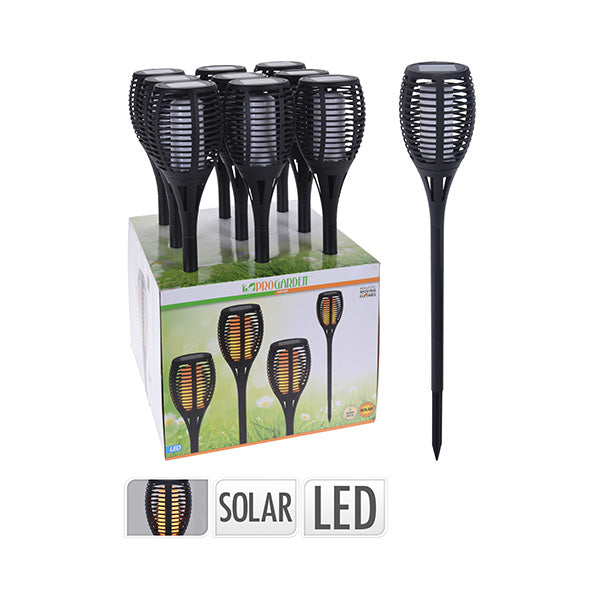 H & S COLLECTION CX2100060 SOLAR GARDEN LIGHT FLAME LED - Home-Fix Cambodia
